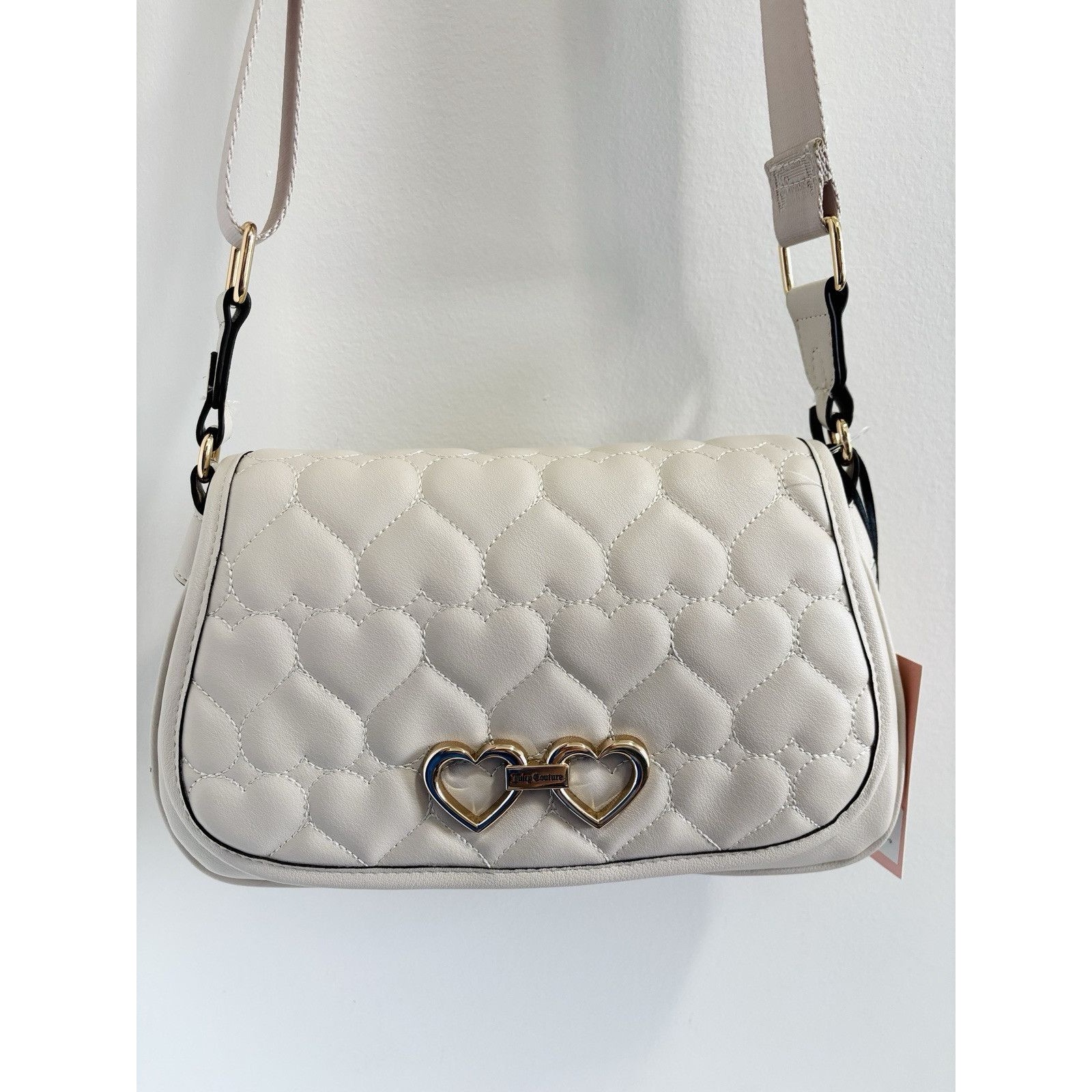 Nwt Juicy Couture Crossbody Bag Straight From The Heart Crystal White Valentines